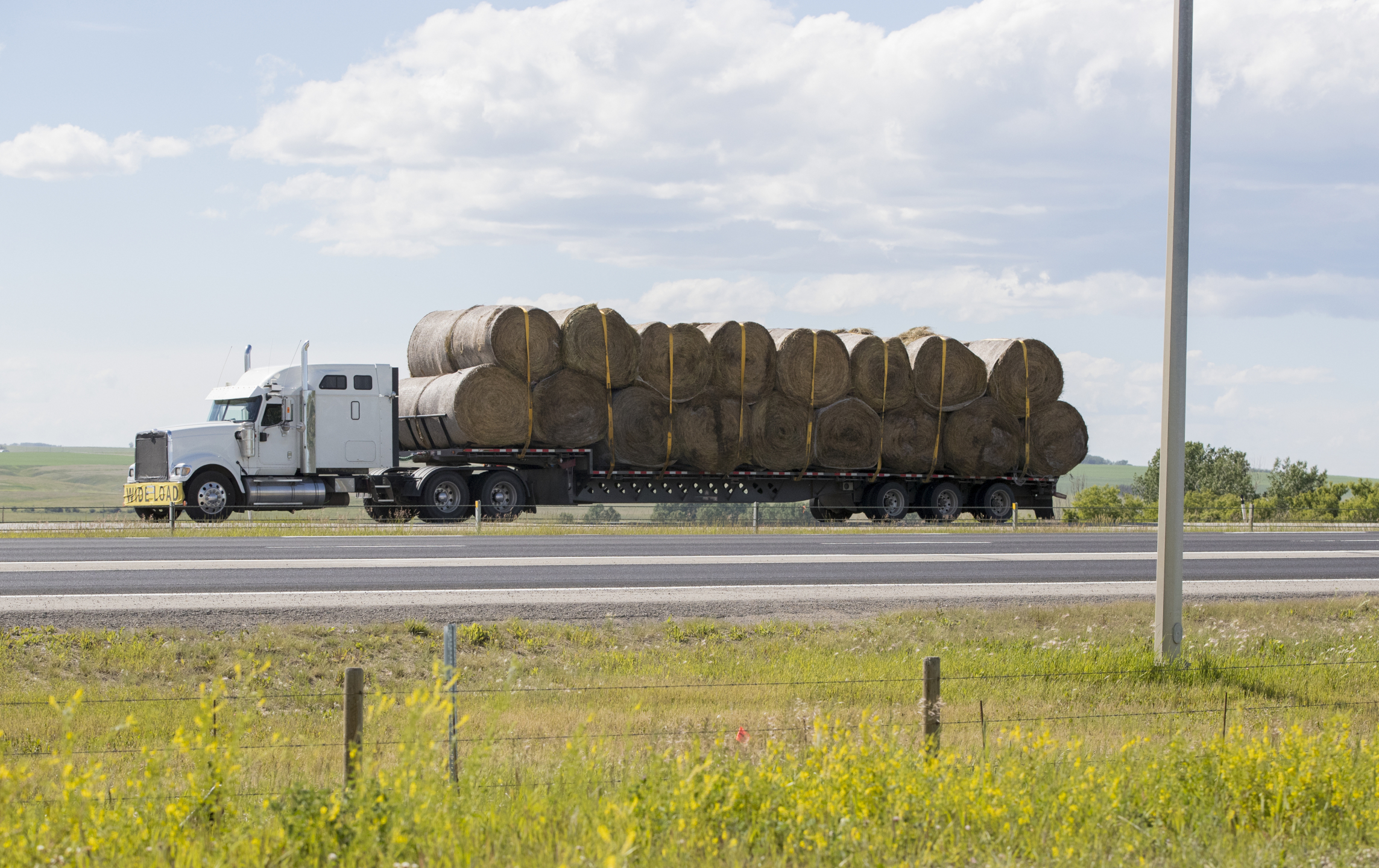 Hay on Truck