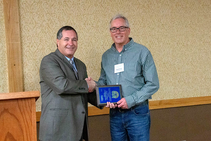 David Hirsch as the recipient of the 2019 Weed Control Partner Award.