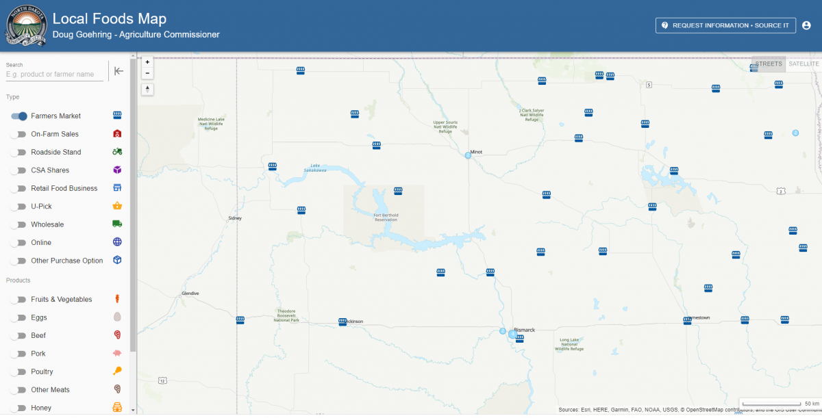 Local food map