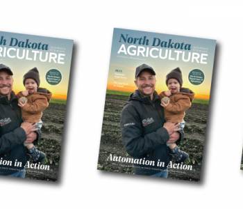 Multiple covers of the 2025 North Dakota Agriculture magazine